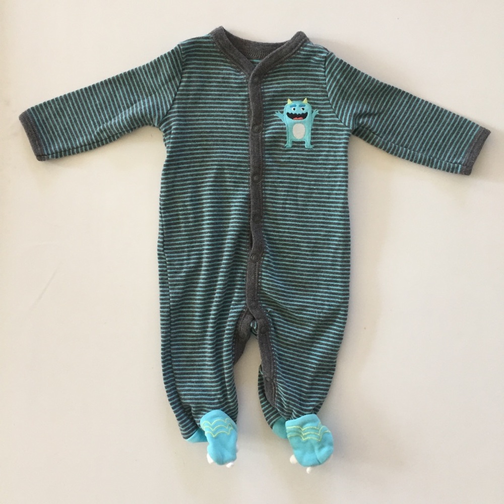 Carter’s Monster Striped Footie